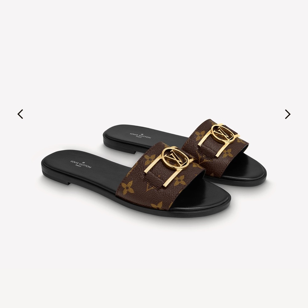 Authentic Louis Vuitton Lock It Mule 39 1/2. Excellent Condition, Worn Once